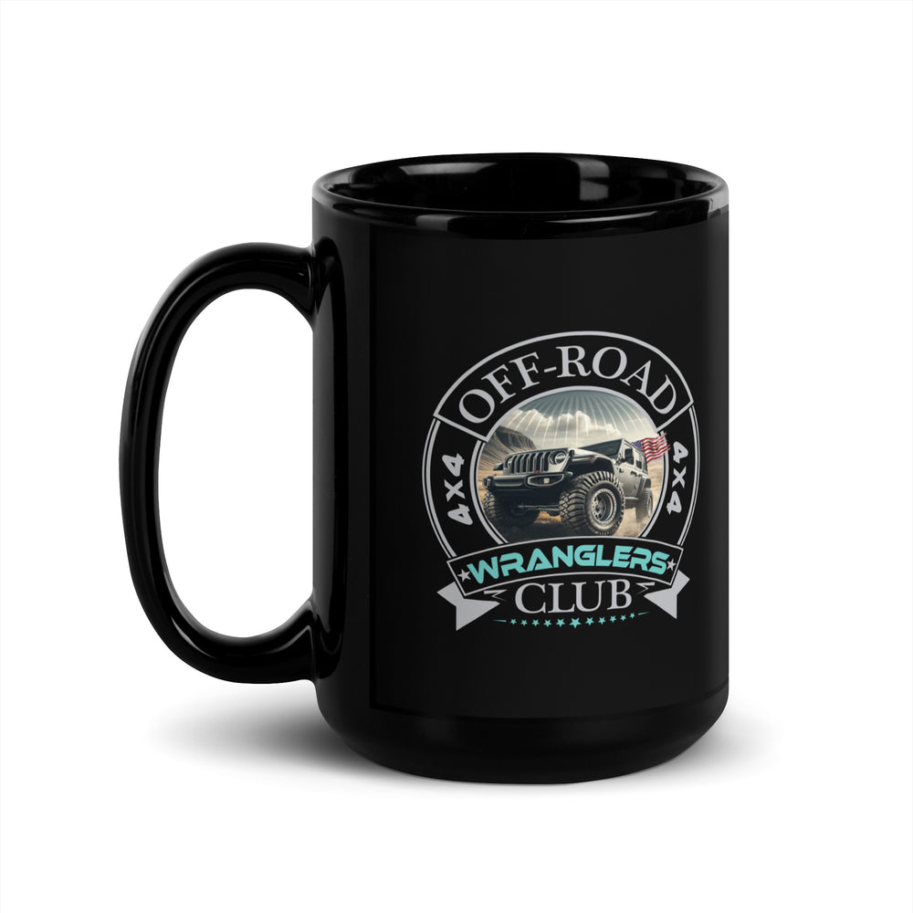 Black Glossy Mug | Off Road Club WRANGLERS