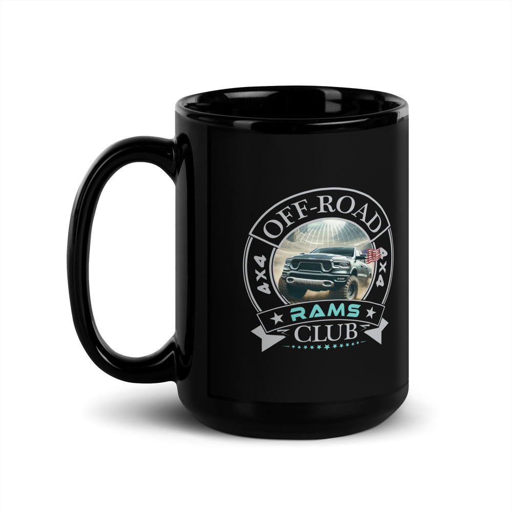 Black Glossy Mug | Off Road Club RAMS