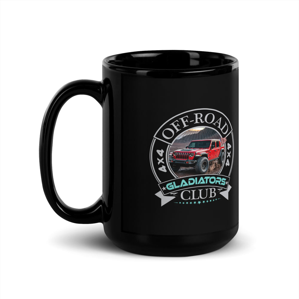 Black Glossy Mug | Off Road Club GLADIATORS