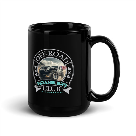Black Glossy Mug | Off Road Club WRANGLERS