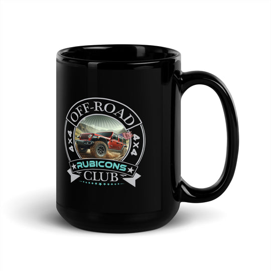Black Glossy Mug | Off Road Club RUBICONS