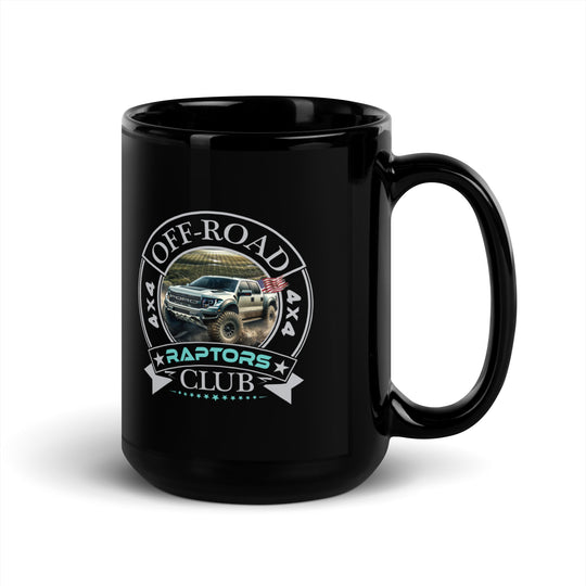 Black Glossy Mug | Off Road Club RAPTORS