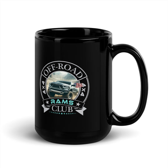 Black Glossy Mug | Off Road Club RAMS