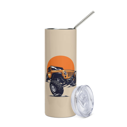 Stainless Steel Tumbler | Orange Sun
